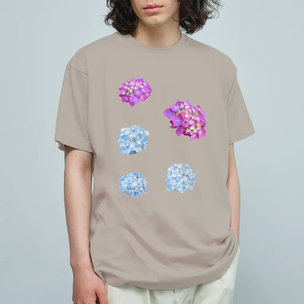 aiueoneko358の紫陽花 Organic Cotton T-Shirt