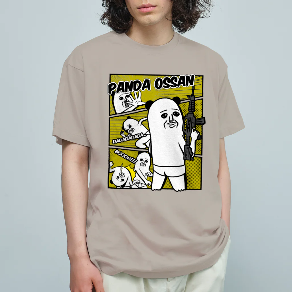 mamezoのPANDA OSSAN Organic Cotton T-Shirt
