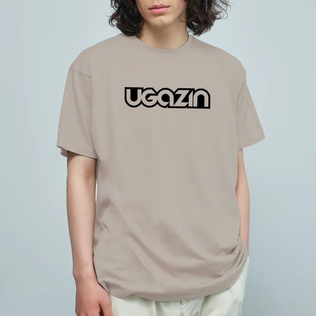 ugazinのugazinロゴ オーガニックコットンTシャツ