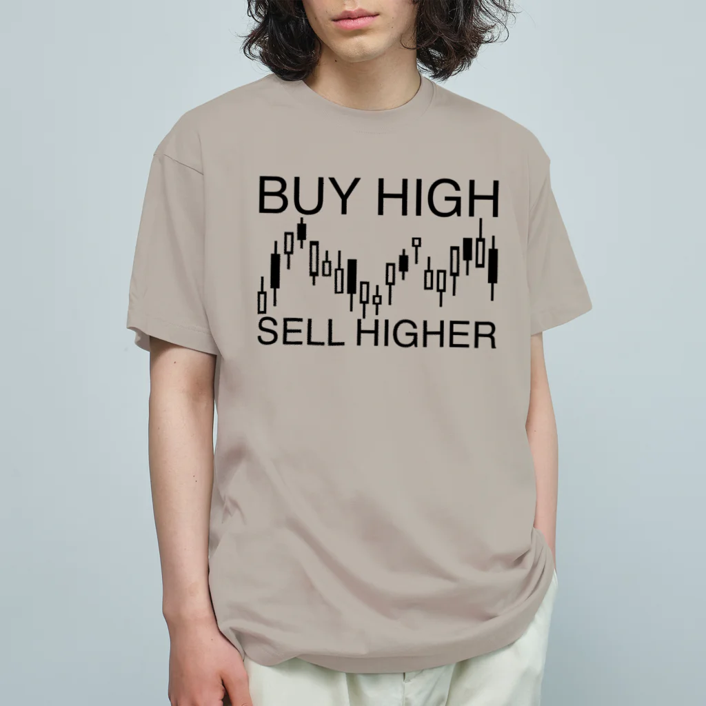 AURA_HYSTERICAのBuy high, sell higher オーガニックコットンTシャツ