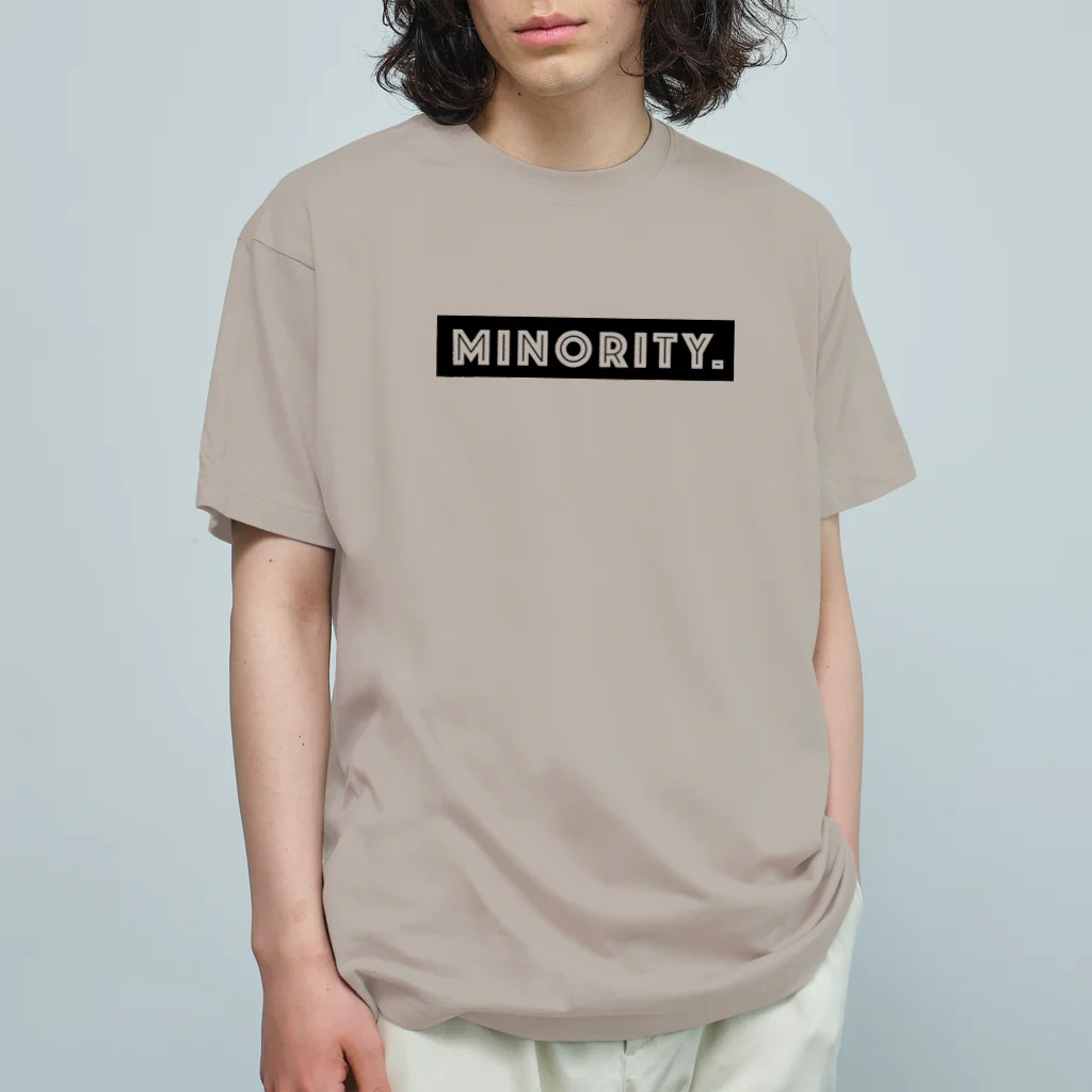 mincora.のMINORITY.　- black ver. 02 - オーガニックコットンTシャツ