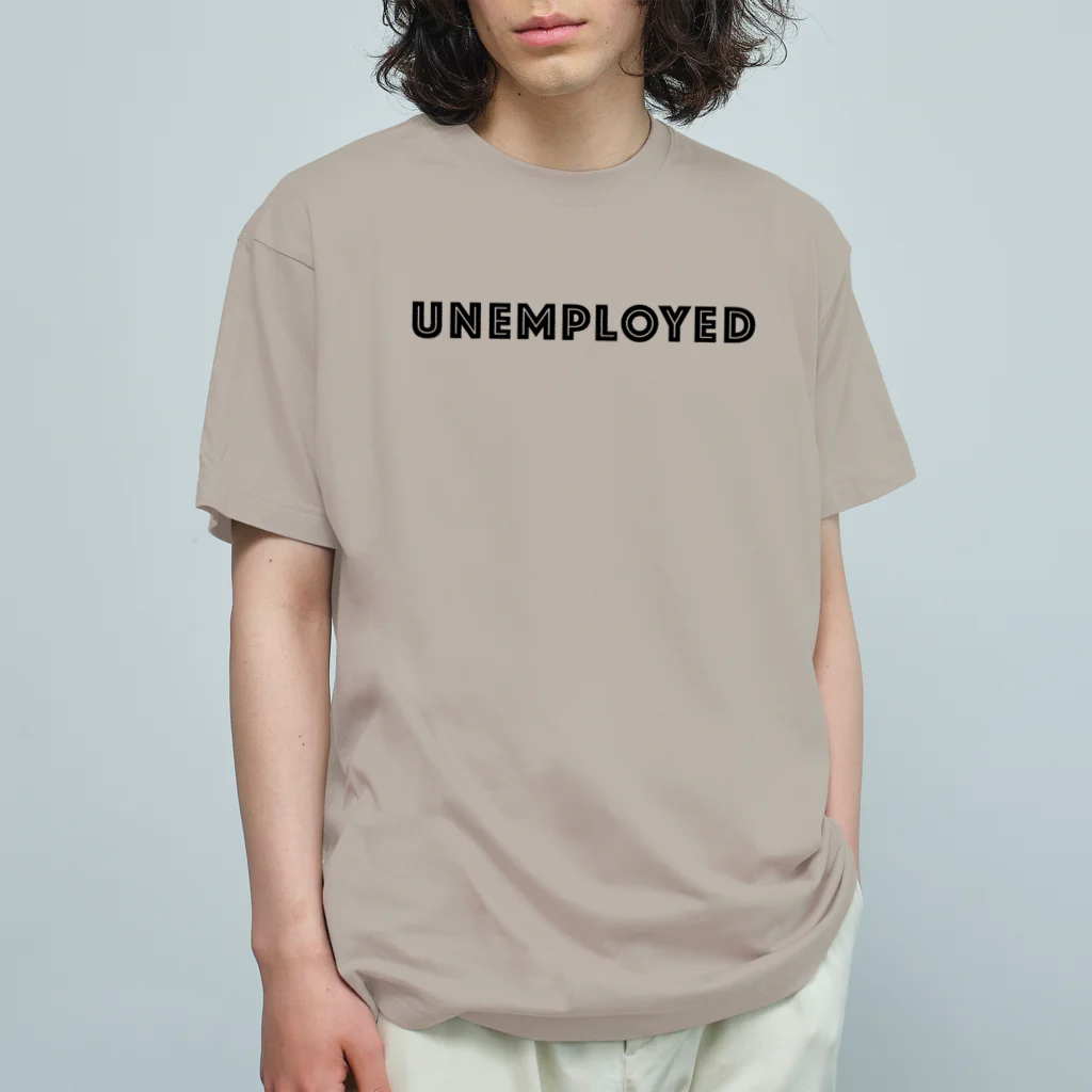 mincora.のニート UNEMPLOYED　- black ver. 01 - オーガニックコットンTシャツ