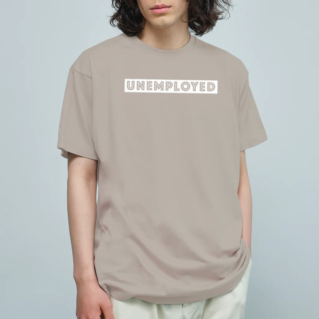 mincora.のニート UNEMPLOYED　- white ver. 02 - オーガニックコットンTシャツ