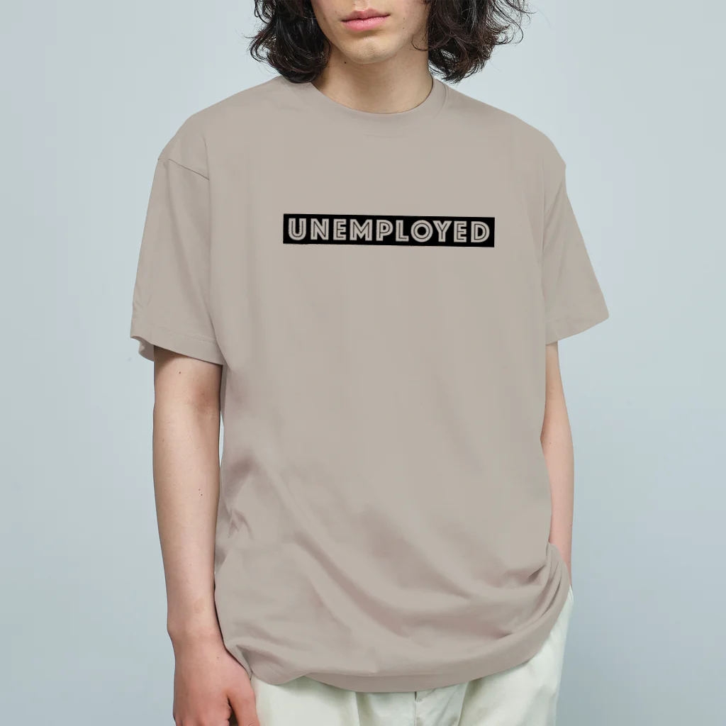 mincora.のニート UNEMPLOYED　- black ver. 02 - オーガニックコットンTシャツ