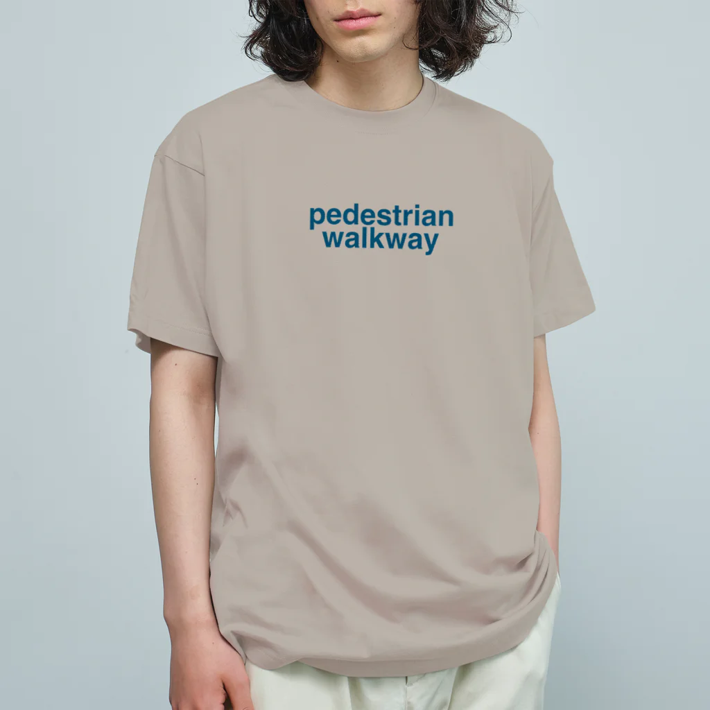 旅の単語帳のNew York - Pedestrian Walkway オーガニックコットンTシャツ