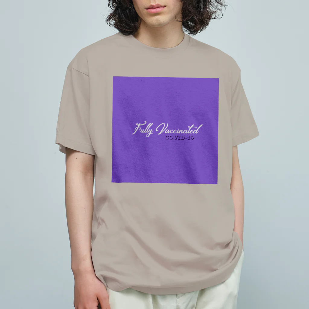 Wake Up Shopのワクチン2回打ちました〜Fully vaccinated オーガニックコットンTシャツ