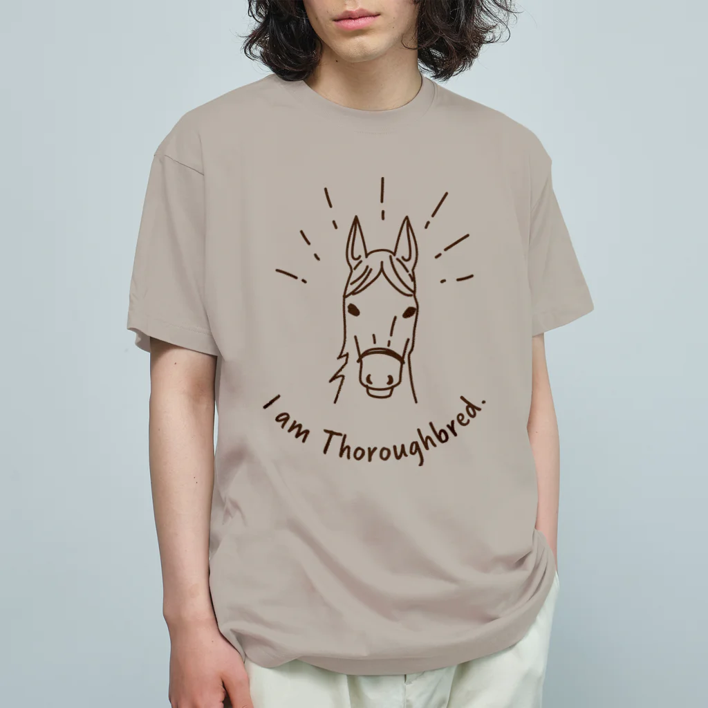 UMANIACのアイアムサラブレッド（プリント大きめ） Organic Cotton T-Shirt