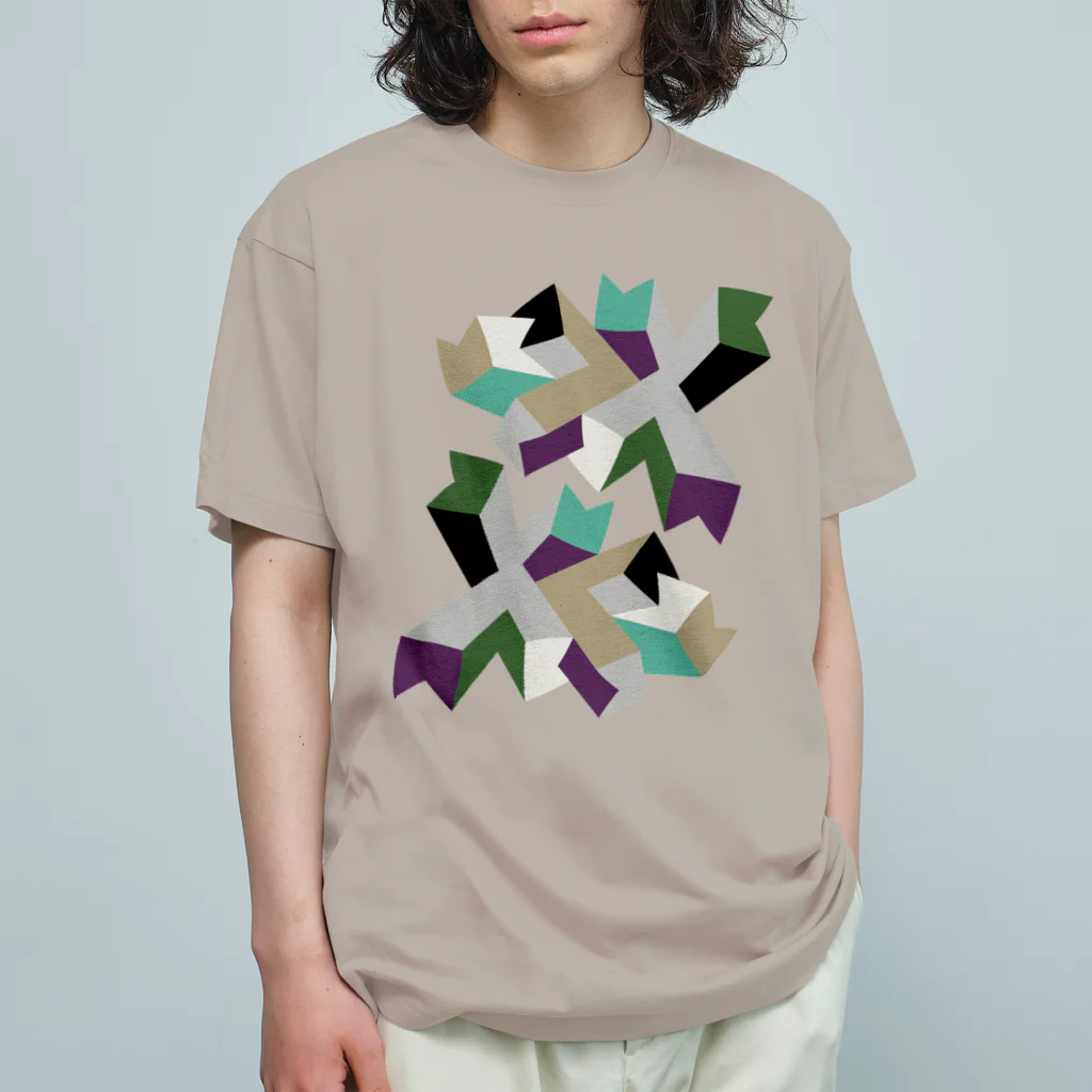 ゴロ展のグッズ｜入船ゴローのオーガニックT／d_007（トリミングシリーズ） Organic Cotton T-Shirt