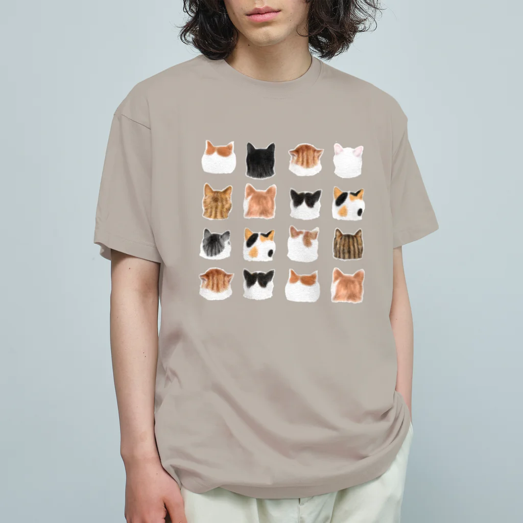 Ａｔｅｌｉｅｒ　Ｈｅｕｒｅｕｘのねこあたまコレクション　思わずなでたい後頭部 オーガニックコットンTシャツ