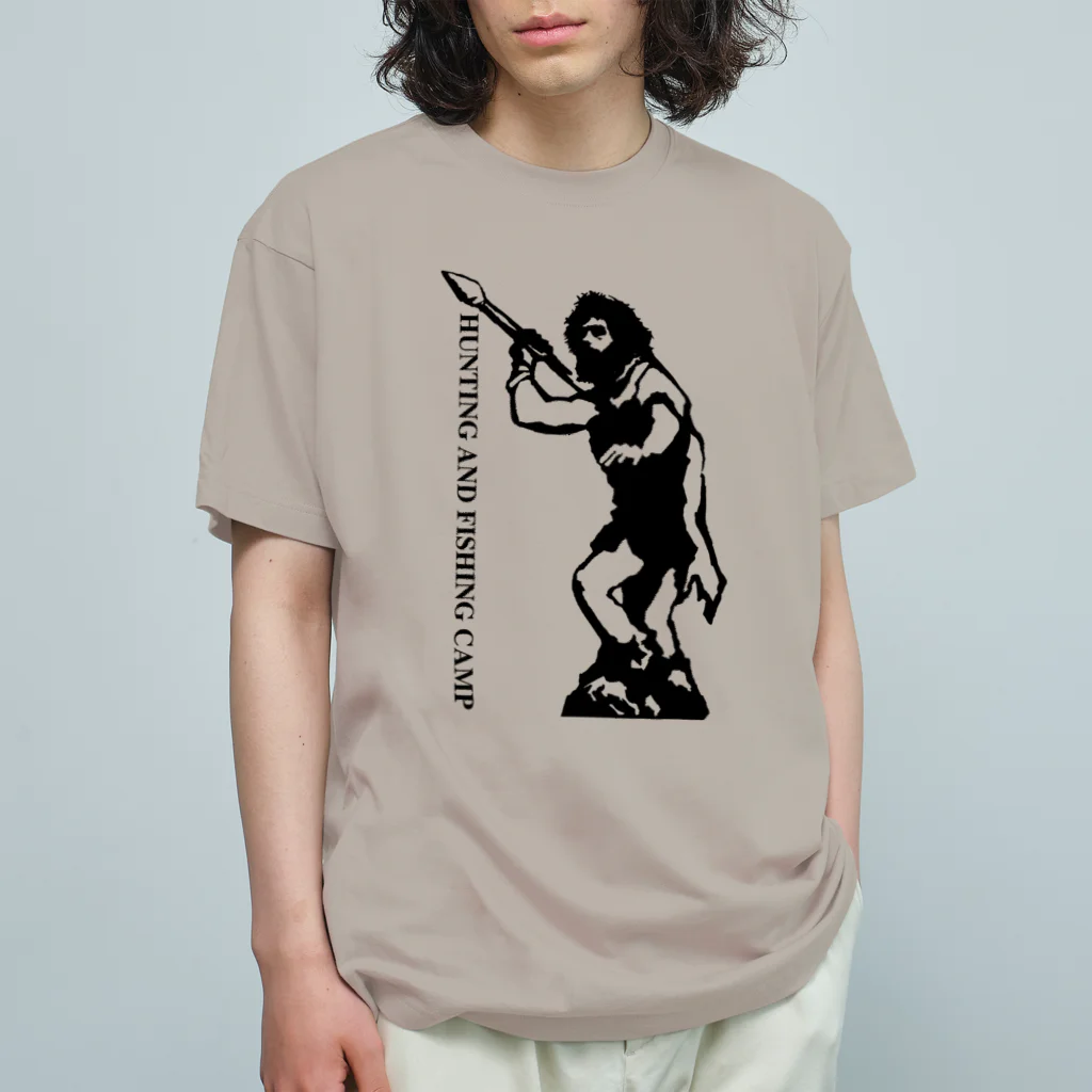 Hunting and Fishing CampのHunting and Fishing Camp ロゴ Organic Cotton T-Shirt