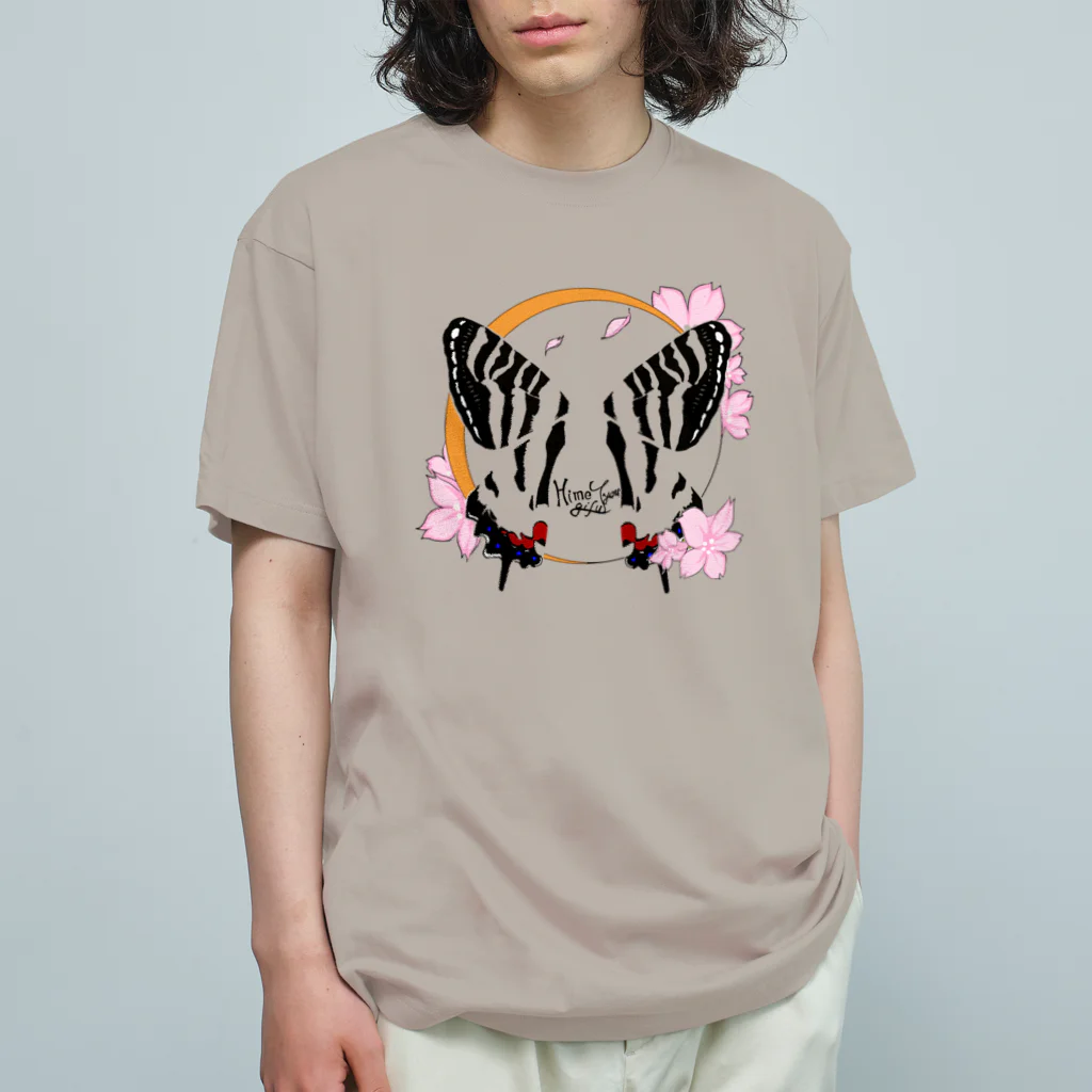 アルカンシェルの花蝶風月・春 オーガニックコットンTシャツ