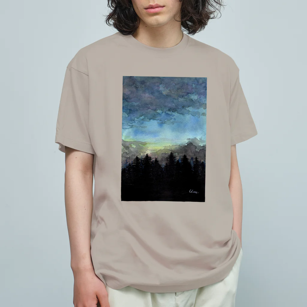 雨音屋の静かな夕べ オーガニックコットンTシャツ