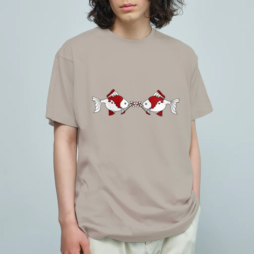 Amiの風車白金魚 オーガニックコットンTシャツ