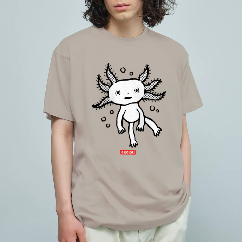 mincruのおとぼけ顔のウパさん_モノクロver Organic Cotton T-Shirt