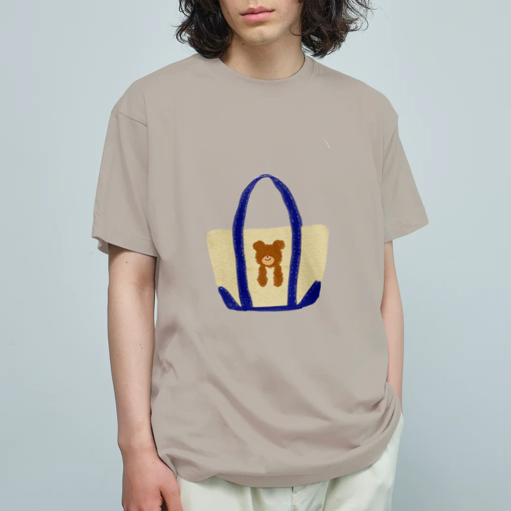 あかぐみのキャンバスバック(くま) オーガニックコットンTシャツ