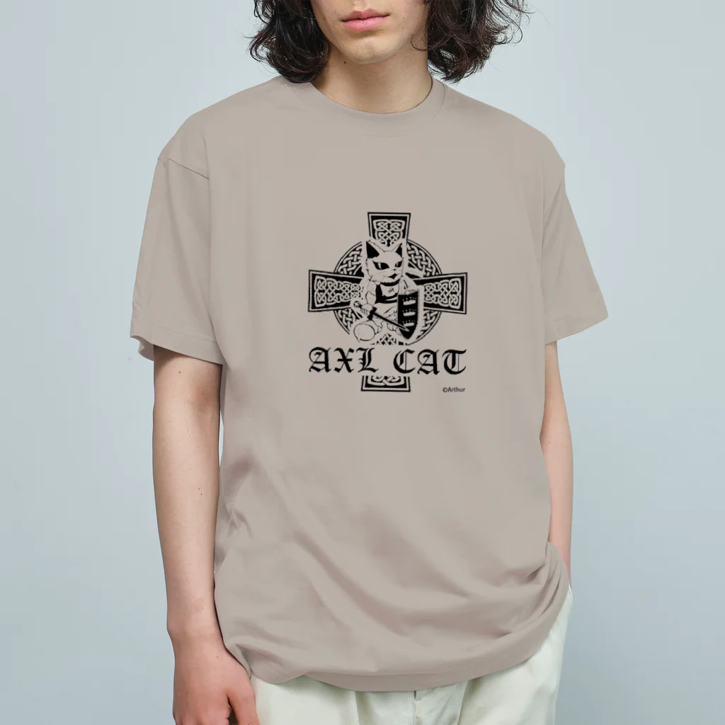 AXL CATのAXL CAT (KING ARTHUR) Organic Cotton T-Shirt