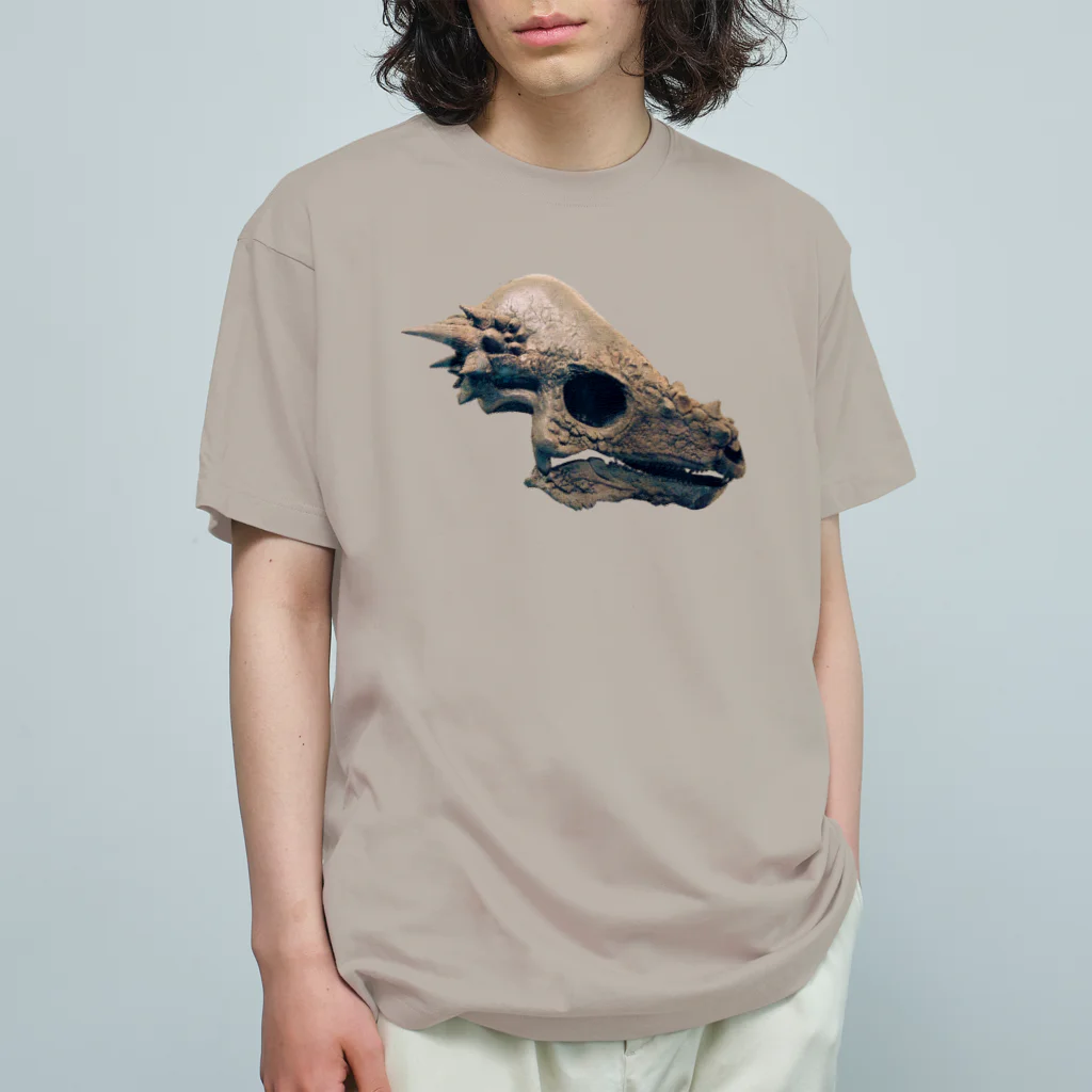 Rubbishのパキケファロサウルス 頭骨 Organic Cotton T-Shirt