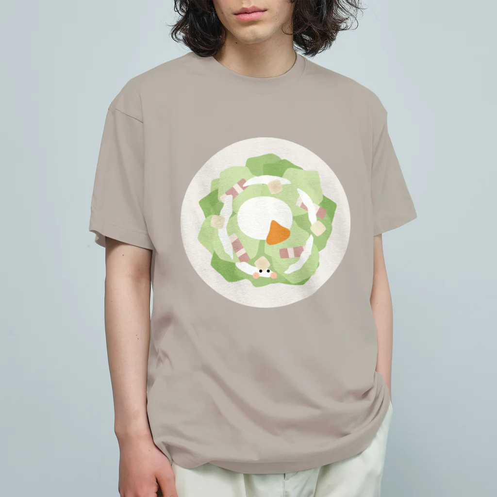 cotton-berry-pancakeのシーザーサラダちゃん Organic Cotton T-Shirt