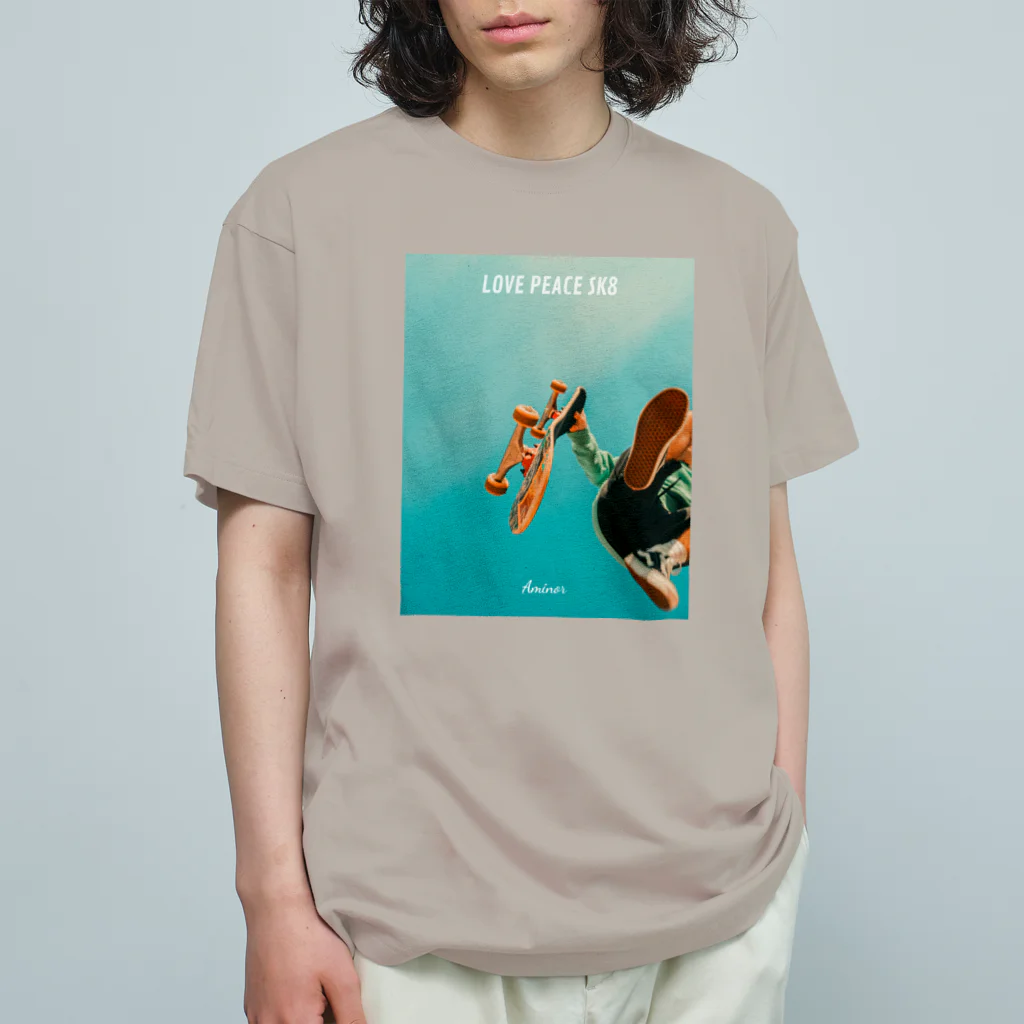 AMINOR (エーマイナー)のLove Peace SK8 _ Sk8erBoy オーガニックコットンTシャツ