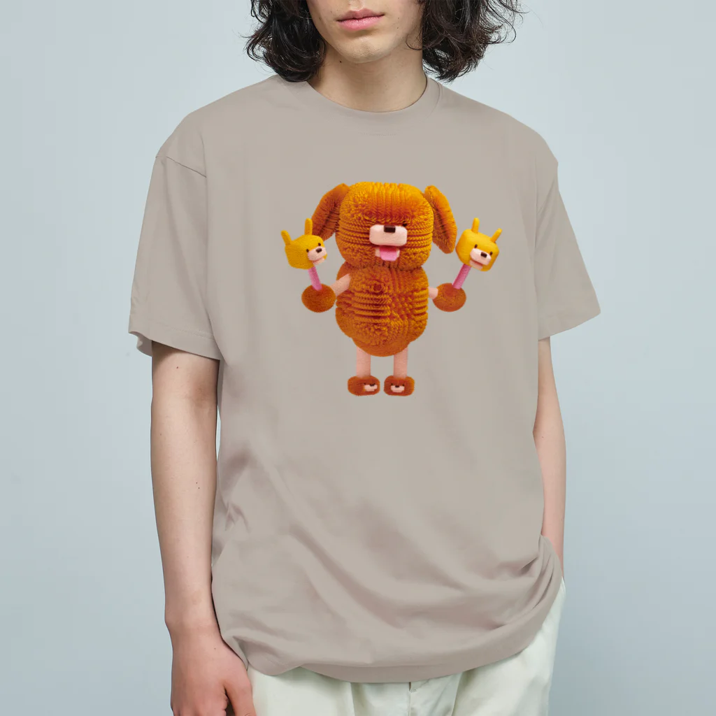 LONESOME TYPE ススのイヌチャン オーガニックコットンTシャツ