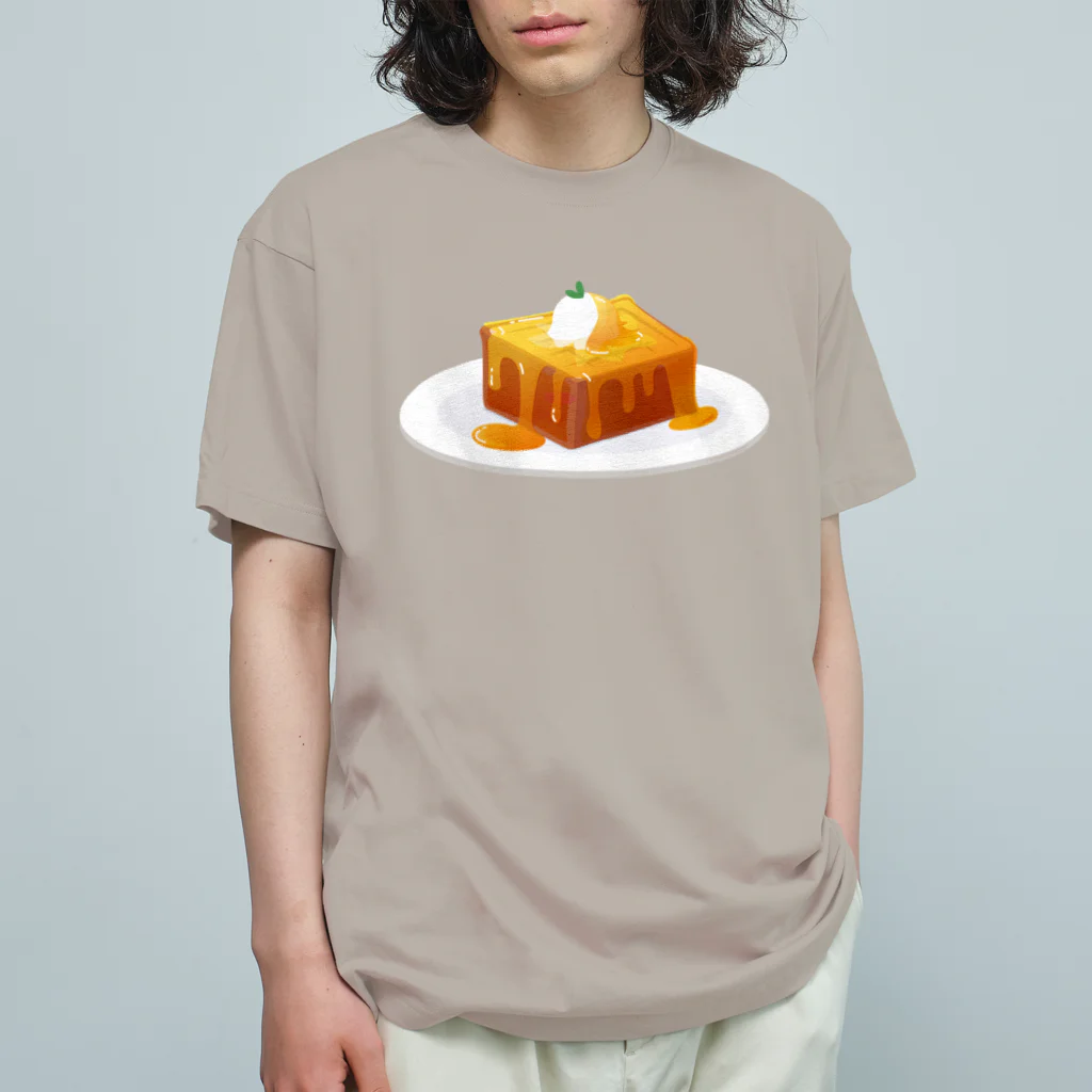 雑貨屋きゅう＠suzuri支店の本日のハニートースト・ブレンド Organic Cotton T-Shirt