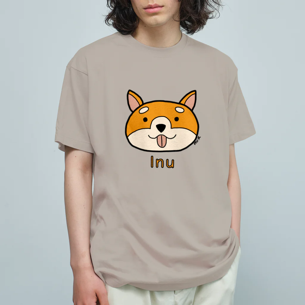 MrKShirtsのInu (犬) 色デザイン Organic Cotton T-Shirt