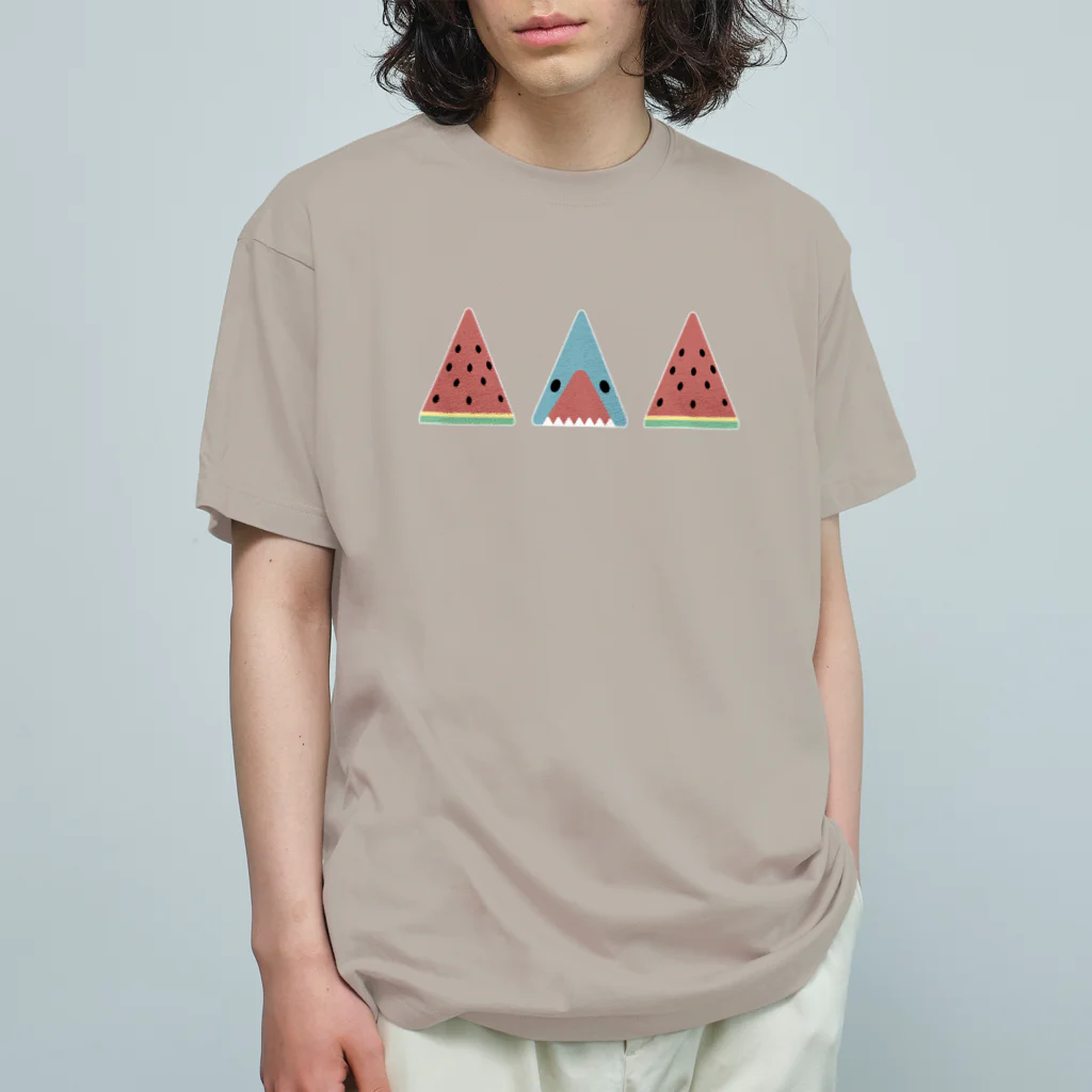 ぺんぎん24のトライアングル-summer オーガニックコットンTシャツ