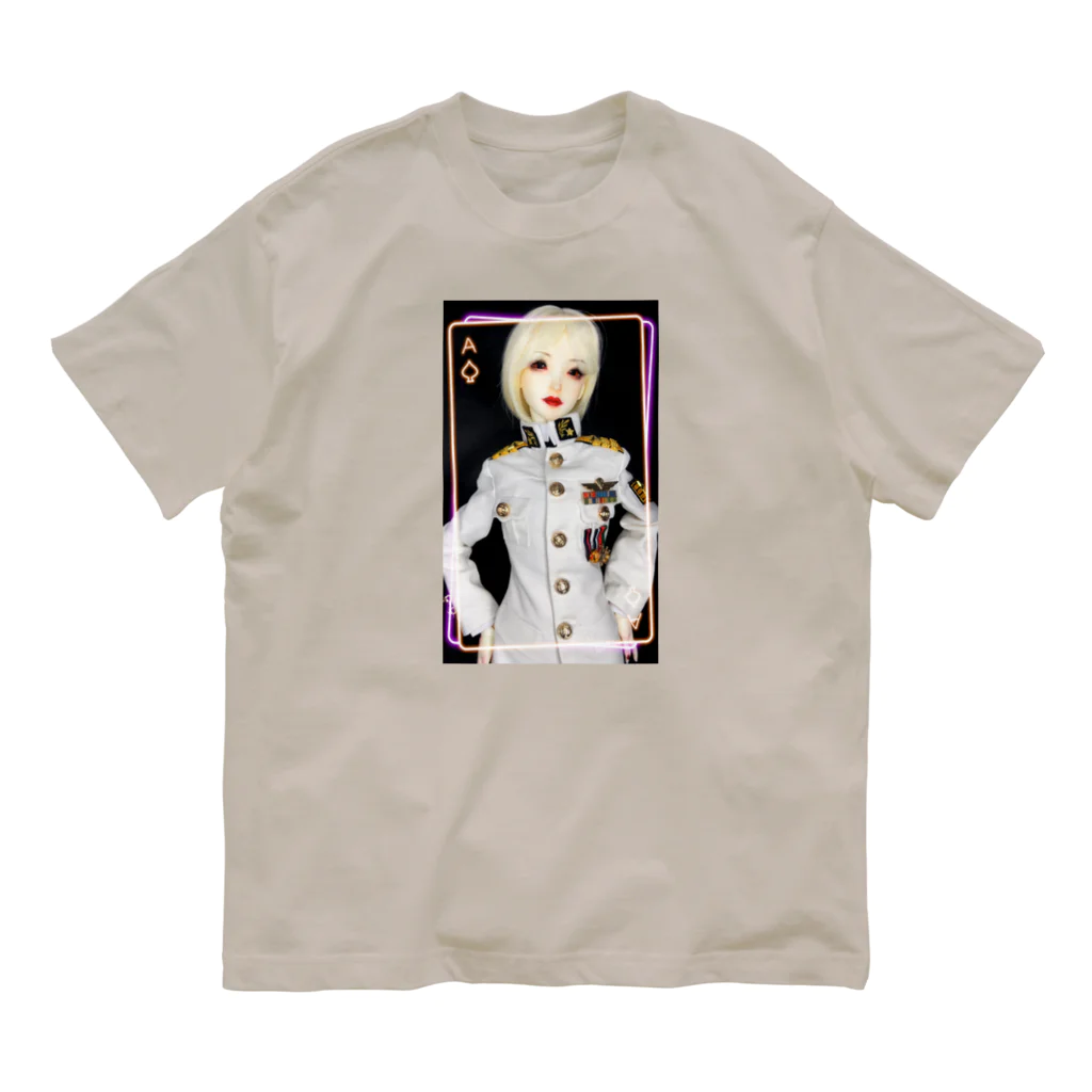 Valkyrie Arsenal（doll・かわいいアイテム)のMyDoll01：マルガレーテ(海軍軍服ver) Organic Cotton T-Shirt