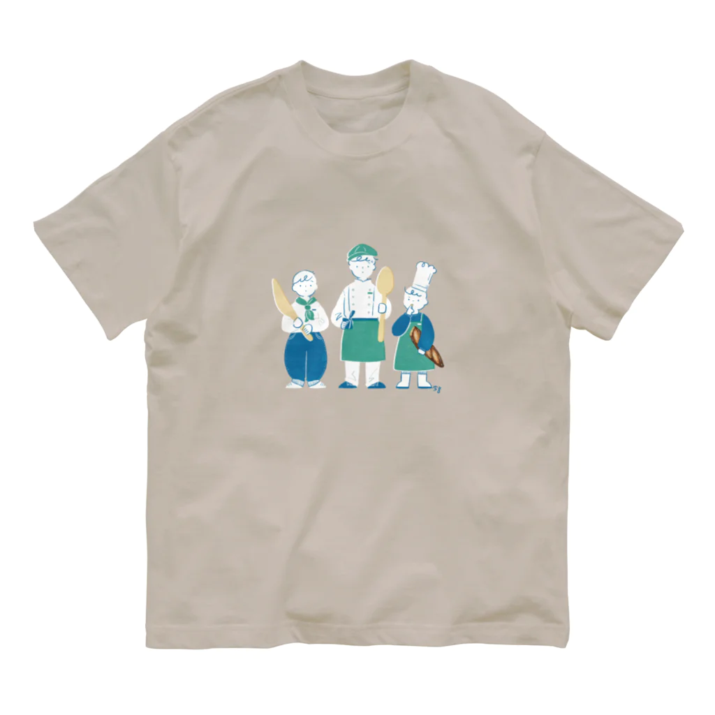 白村くま子のパン三銃士 オーガニックコットンTシャツ