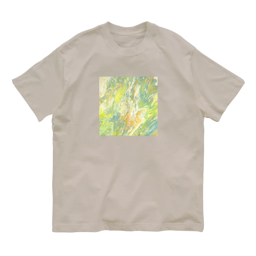天宮エリカのフルイド イエロー Organic Cotton T-Shirt
