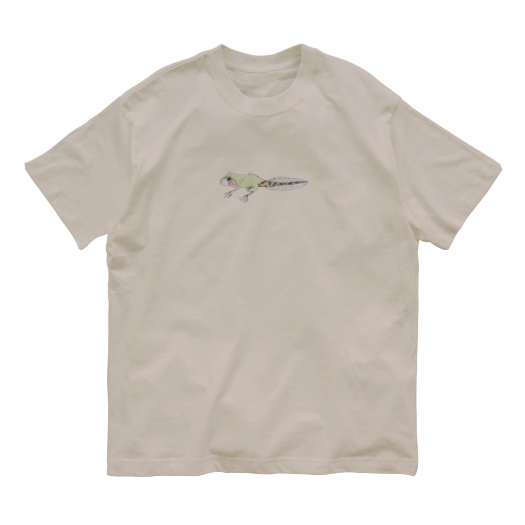 AAOOのカエルジャクシ Organic Cotton T-Shirt