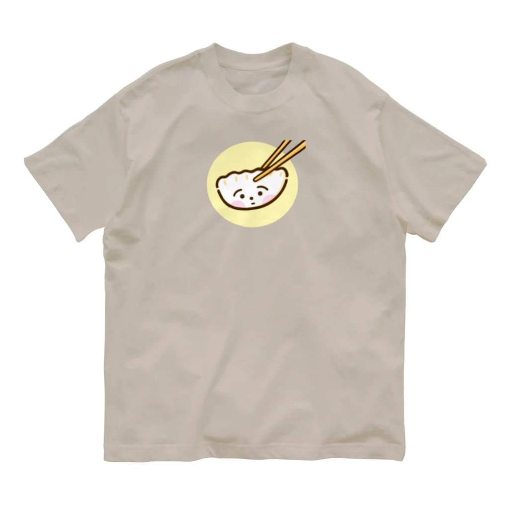 🌈キクチンのおみせやさん🌈のぎょーざわくん オーガニックコットンTシャツ