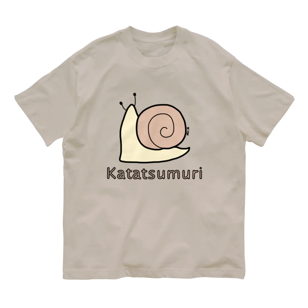 MrKShirtsのKatatsumuri (カタツムリ) 色デザイン オーガニックコットンTシャツ