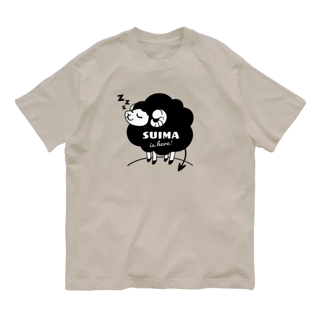 kocoon（コクーン）の睡魔が来たぞ！（黒ヒツジ） オーガニックコットンTシャツ