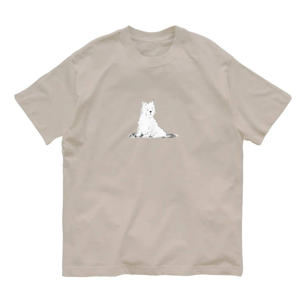 いっしょのホワイトテリア Organic Cotton T-Shirt