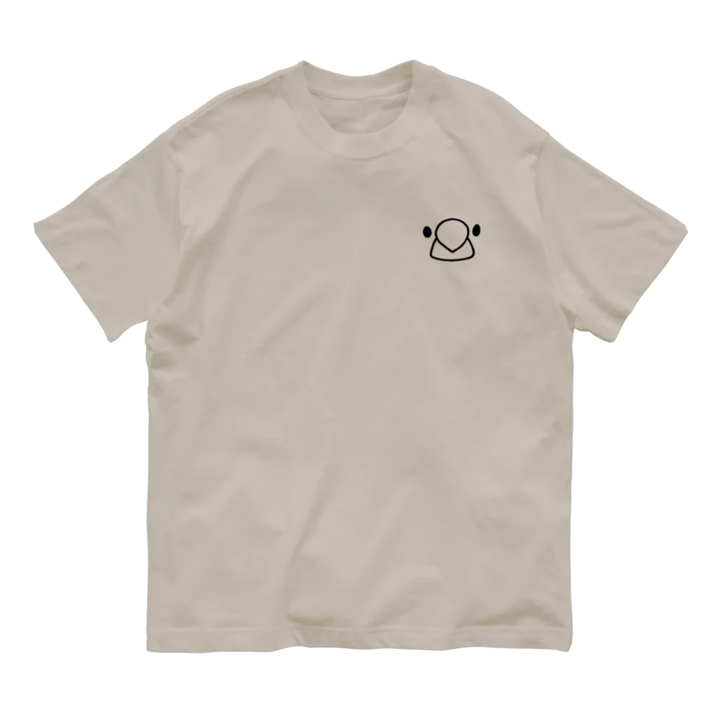 Momi Buncho Lab SHOPの文鳥フェイス Organic Cotton T-Shirt