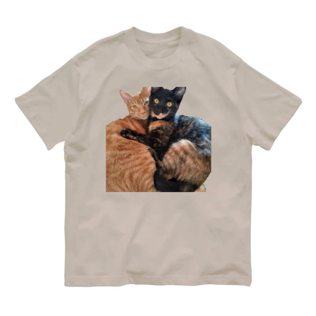 結社黒猫の猫LOVE オーガニックコットンTシャツ