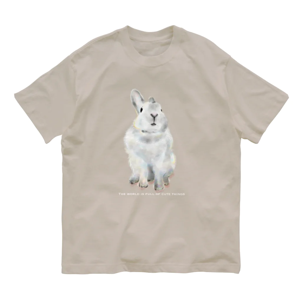 roly_poly_illustrationの【coco_usagi】世界は可愛いもので溢れている Organic Cotton T-Shirt