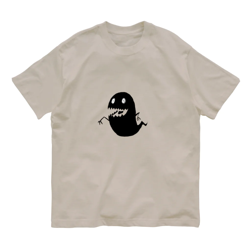 Bejopのオバケくん黒_1号 Organic Cotton T-Shirt