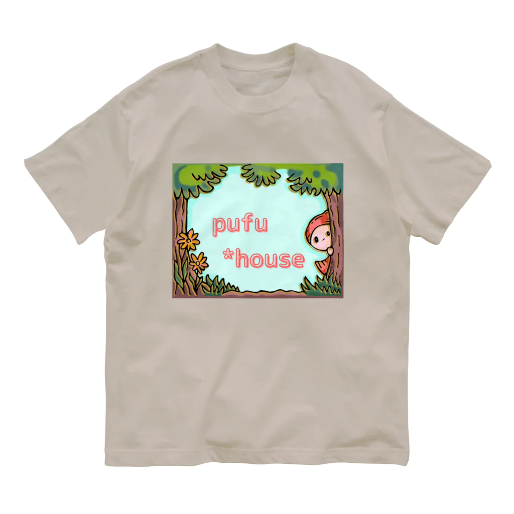 pufu*houseのpufu*house オリジナルロゴT オーガニックコットンTシャツ