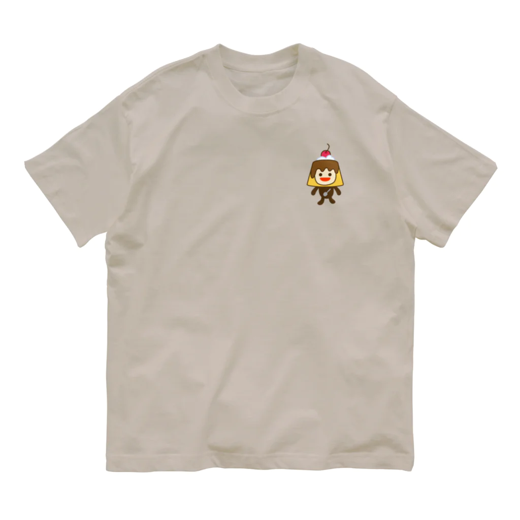 ヨープキャンが気になったのプリンっ子　ポイント オーガニックコットンTシャツ