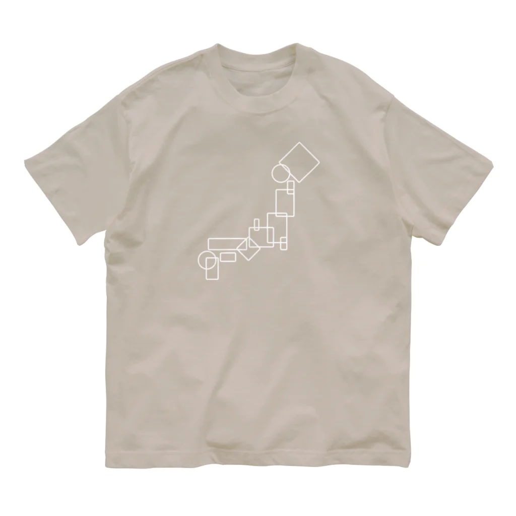 ナナナムーの幾何学日本地図 Organic Cotton T-Shirt