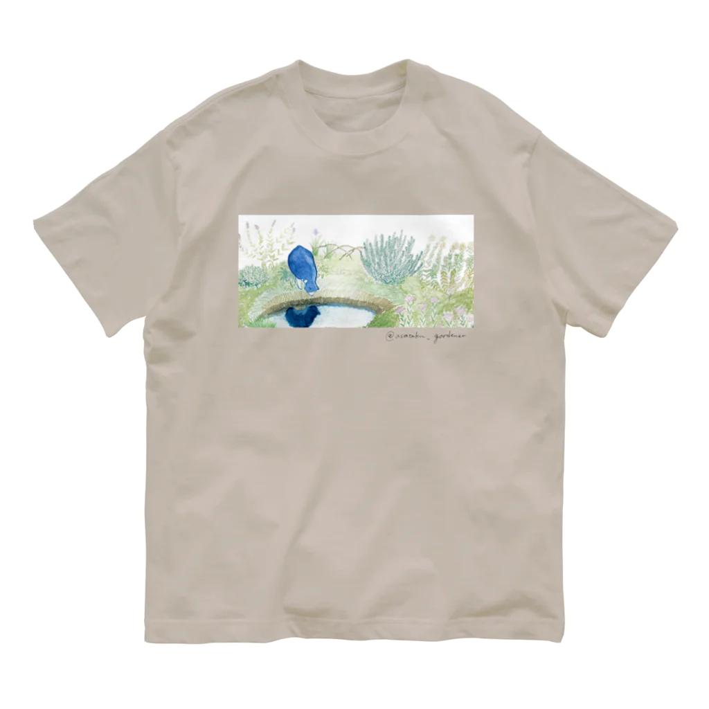 asataku gardener (alice garden design)の猫の庭 オーガニックコットンTシャツ