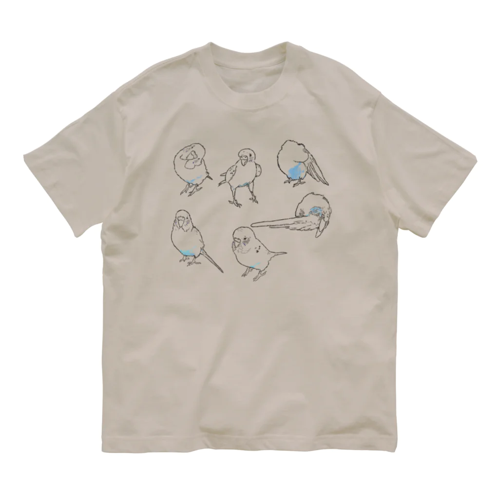 Lily bird（リリーバード）のインコの仕草たち Organic Cotton T-Shirt