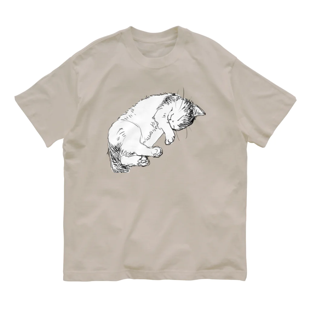 nekosanのねむり猫２ オーガニックコットンTシャツ