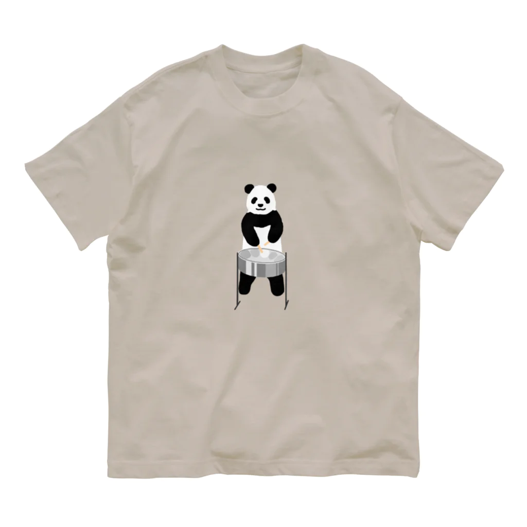 パンダむんのスティールパン Organic Cotton T-Shirt
