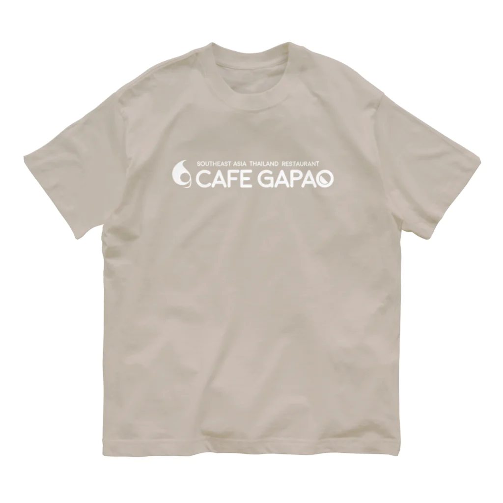 CAFE GAPAO THE SHOPのカフェガパオ公式ロゴグッズ オーガニックコットンTシャツ