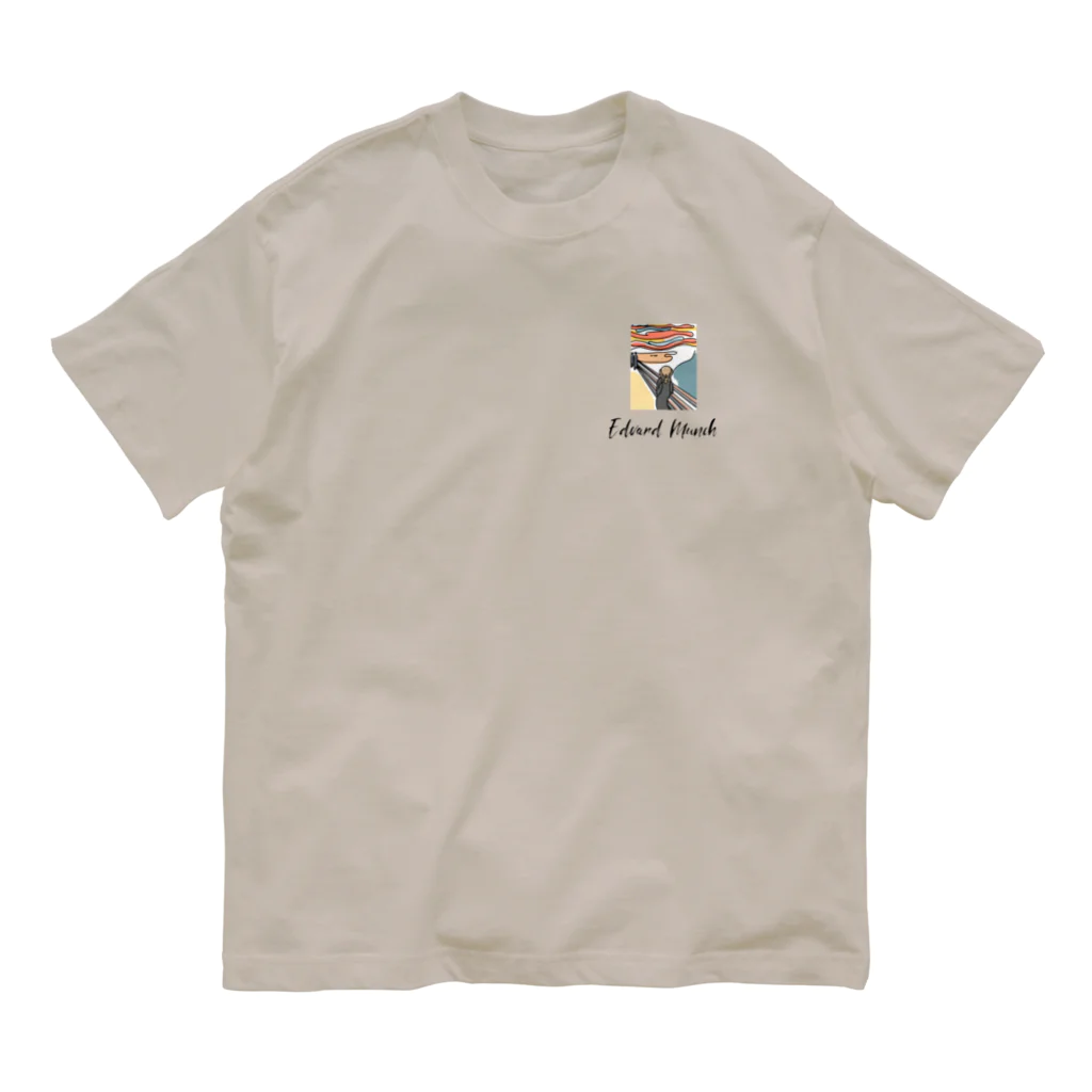 Charlie チャーリー のムンクくん （ロゴ） Organic Cotton T-Shirt