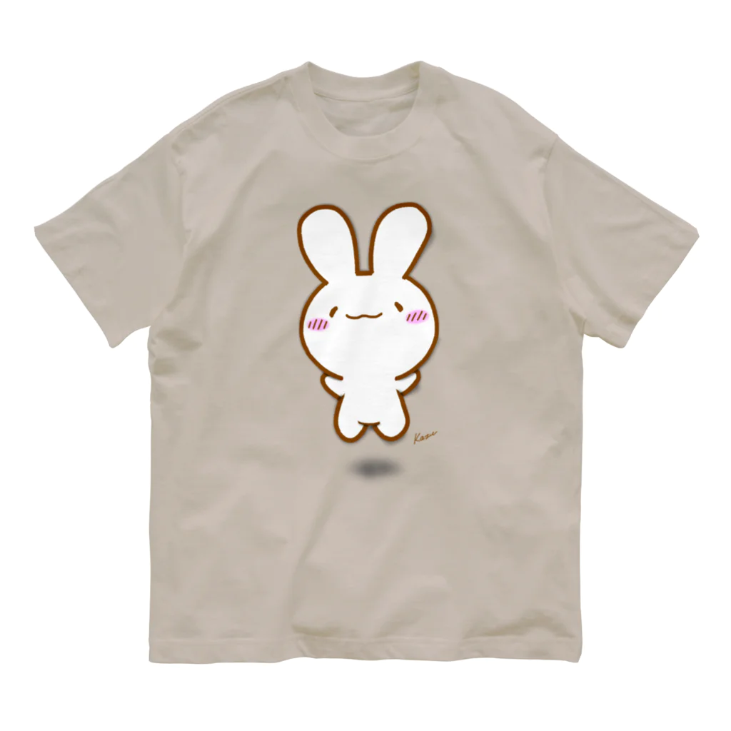 グッズショップKAZUのぴょんけあうさ オーガニックコットンTシャツ