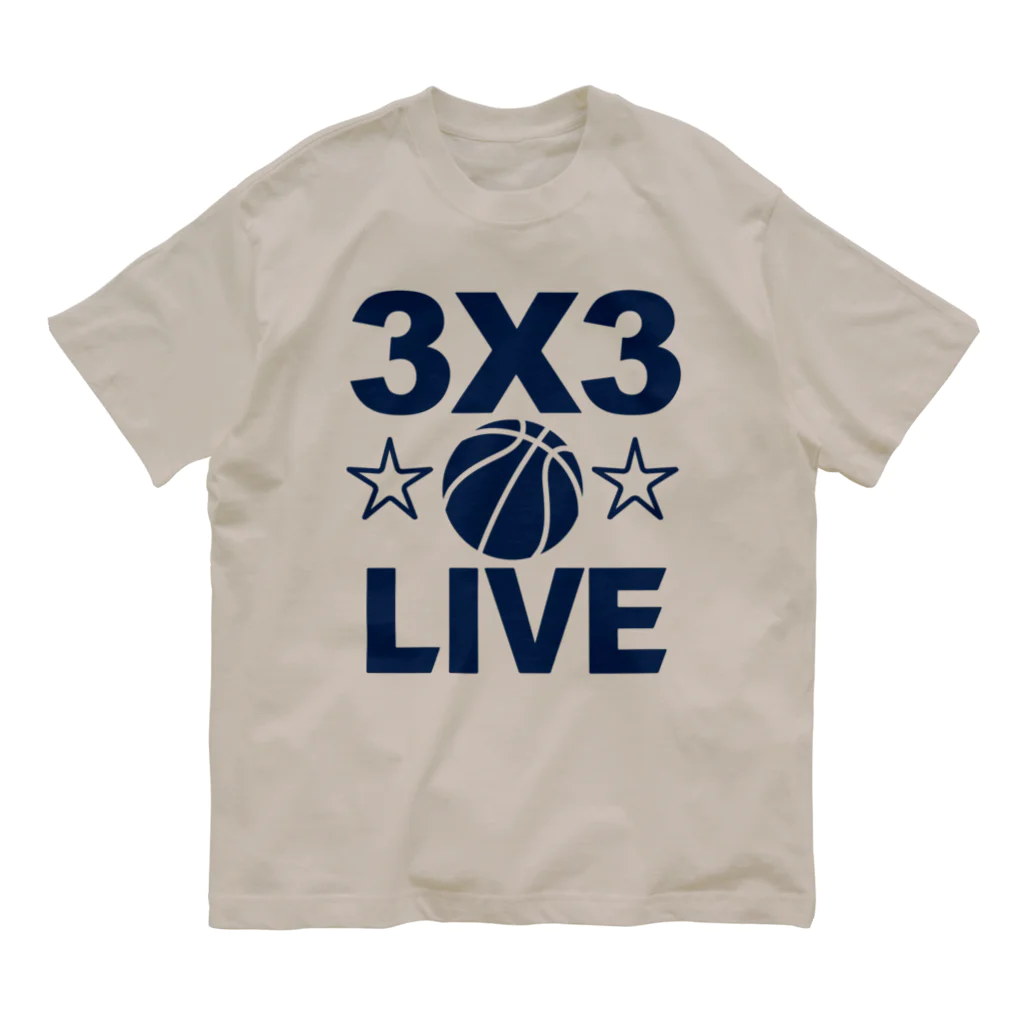 sports_tower スポーツタワーの3x3・スリーエックススリー・3人制バスケ・Tシャツ・アイテム・グッズ・ストリートバスケ・バスケットボール・スピーディーなバスケ・1試合10分間の21点ノックアウト・スポーツ・有望 オーガニックコットンTシャツ